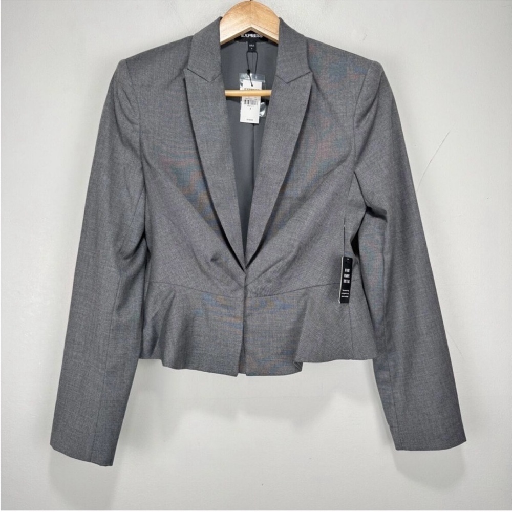 Express Charcoal Women's Blazer , Size 12 , Fits like a Medium